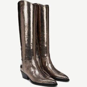 Franco Sarto Billie Western Knee High Boot (WIDE CALF)
